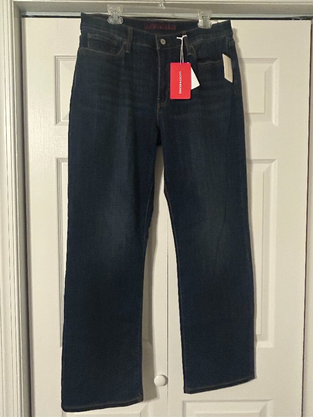 NWT LUCKY BRAND Sz 34 x 32 Blue Denim 181 Relaxed Straight Leg Jeans NEW